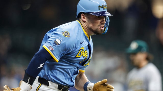 Athletics Brewers Baseball 