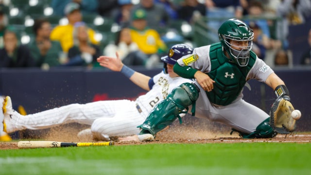 Athletics Brewers Baseball 