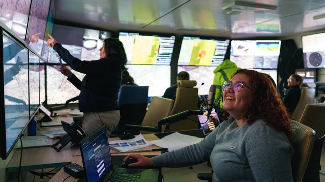 Excitement in the ROV Control Room 