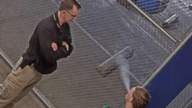 Detective Bill Ford, left, with Russell Jones 