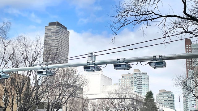 Congestion pricing scanners, Ninth Avenue, New York City, New York, USA 