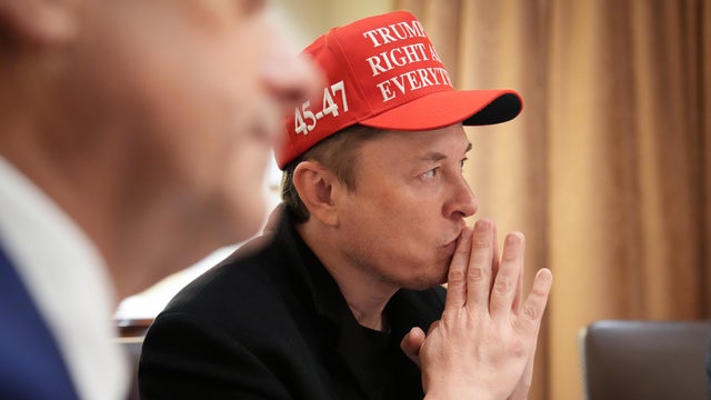 Elon Musk At A Cabinet Meeting At The White House 