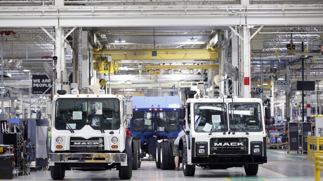 Operations At Mack Trucks Assembly Facility Ahead Of ISM Manufacturing Figures 